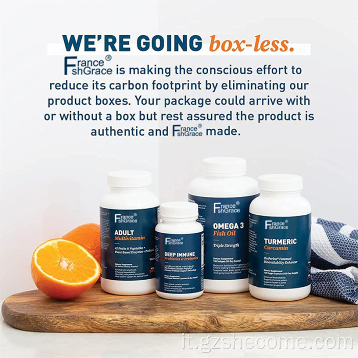 Omega3 Softgels supportano i softgels per olio di pesce immunitario